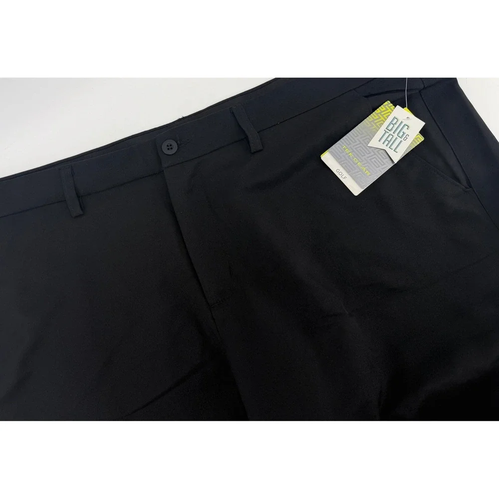Tek Gear Mens‎ Big & Tall Golf Woven Pants Mineral Black 50x32 NEW